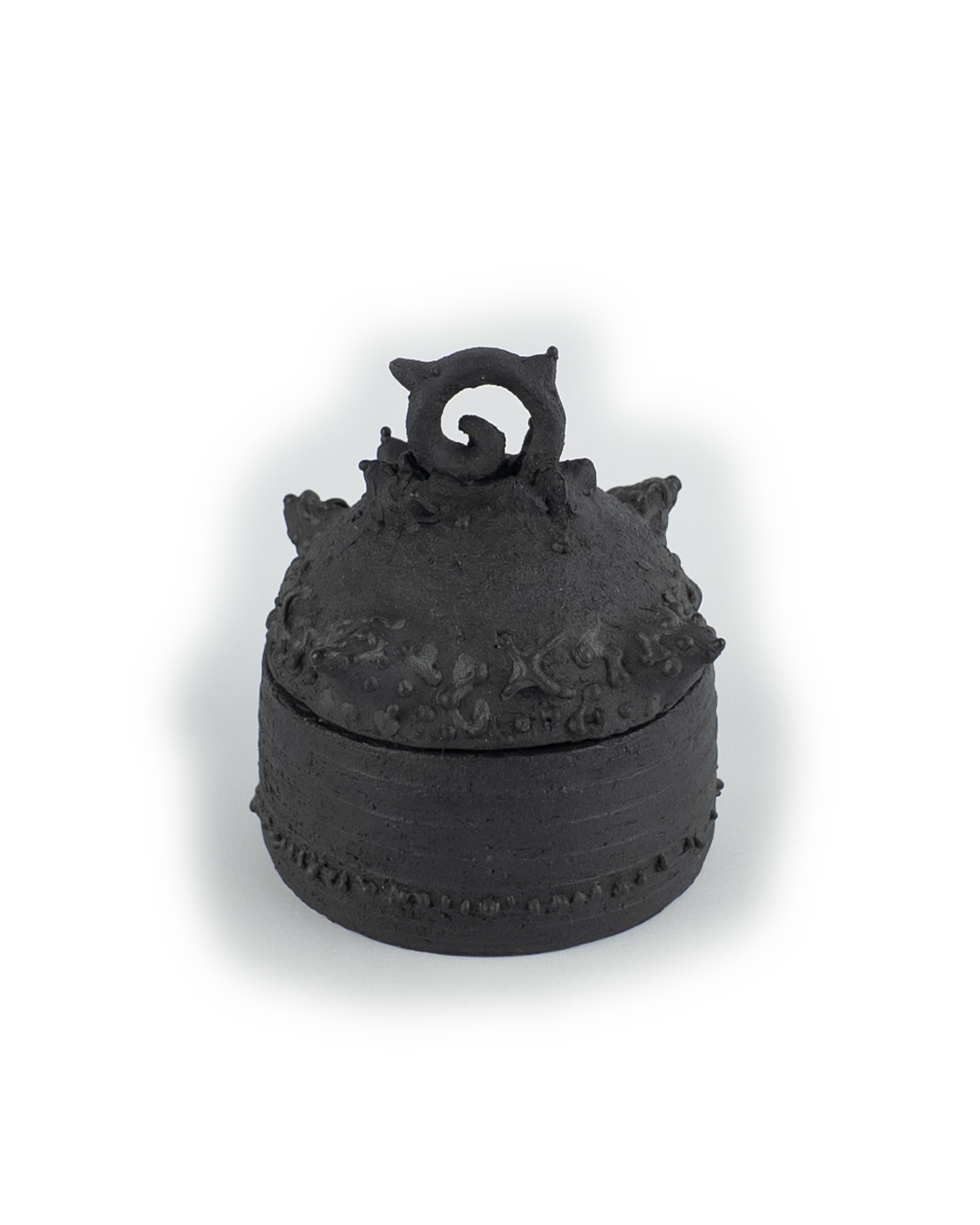 Black Spiral Jar