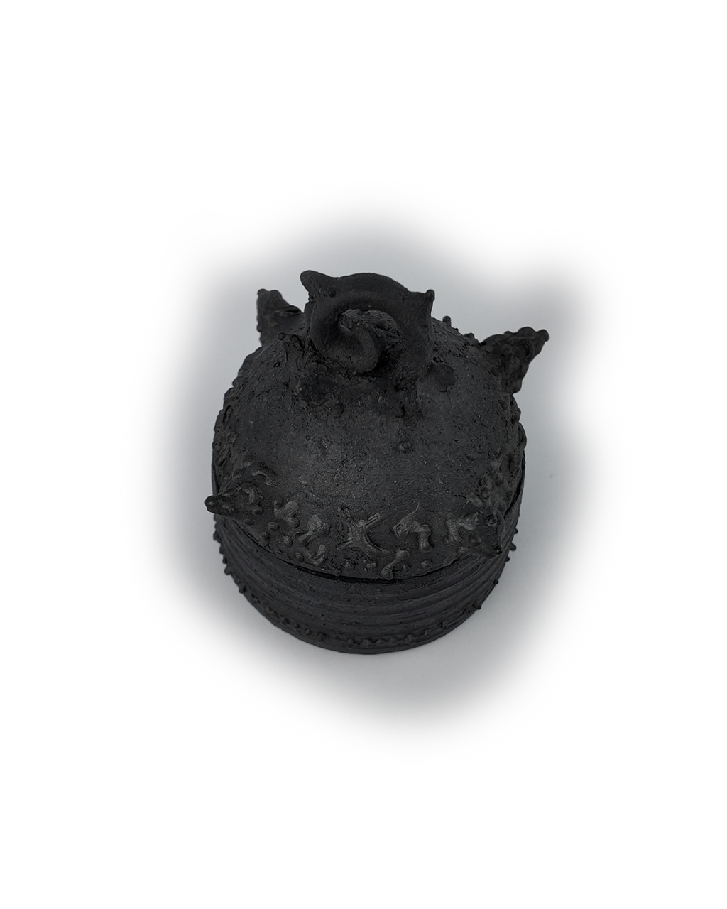 Black Spiral Jar