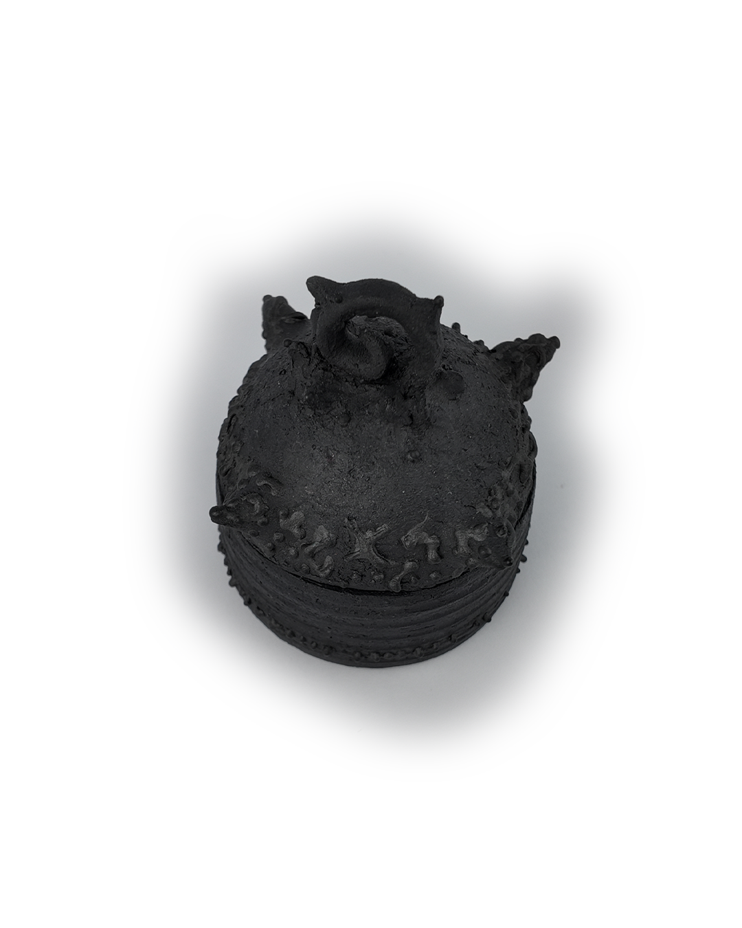 Black Spiral Jar